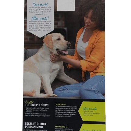 PetSafe CozyUp Folding Dog Stairs - Pet Stairs for Indoor/Outdoor