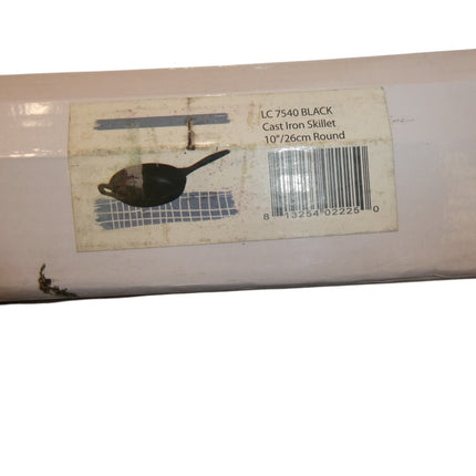 La Cuisine Cast Iron Skillet 10 in/26cm Round - Black