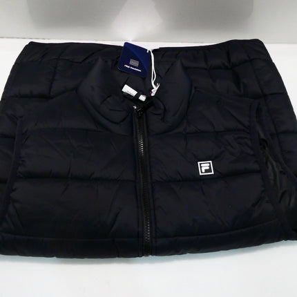 FILA Unisex Adult's Aldo Uni Puffer Jacket, Black, X-Small