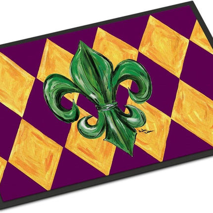 Caroline's Treasures Mardi Gras Fleur De LisPurple Green and Gold