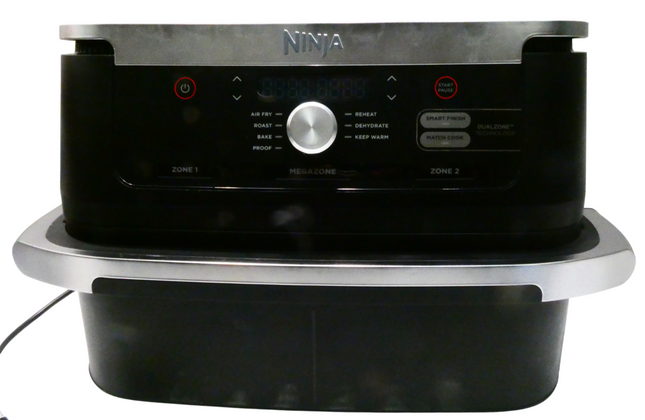 Ninja AF500 XXXL FlexDrawer Air Fryer With MegaZone 2470W Black & Silver