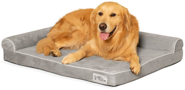 PetFusion Memory Foam Dog Bed (The BetterLounge) with Waterproof Liner & Removab