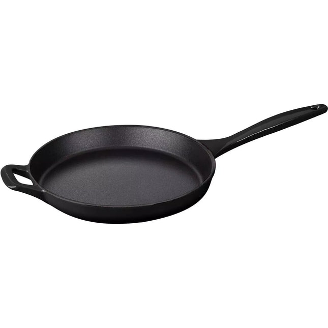 La Cuisine Cast Iron Skillet with Integrated Cast Iron Handles and Enamel Finish