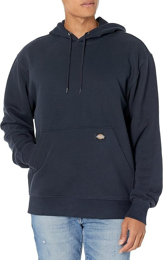 Dickies Men's Pullover Fleece Hoodie, Dark Navy, Medium