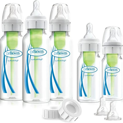 Dr. Brown's Natural Flow Options+ Anti-Colic Baby Bottles Newborn Feeding Set