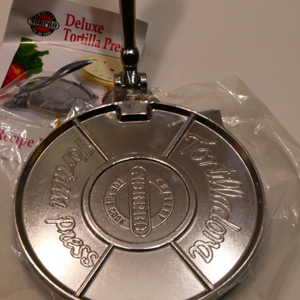Norpro Cast Aluminum Tortilla Press, Stainless Steel, 6 inch