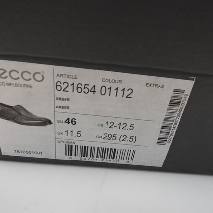 ecco Men's Melbourne Dress Shoes, Amber, 12-12.5 US