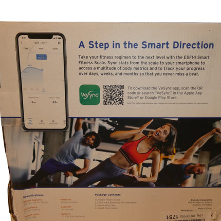 Etekcity Smart Wifi Scale for Body Weight, Black