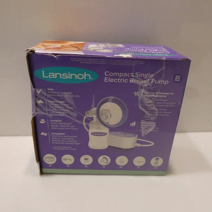 Lansinoh Compact Single Electric Breast Pump Adjustable 2 Phase Technology