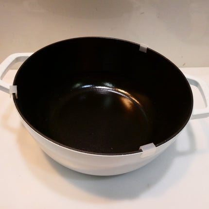 Staub Cast Iron Dutch Oven, 3.75Qt, Serves 3-4, Made in France, White