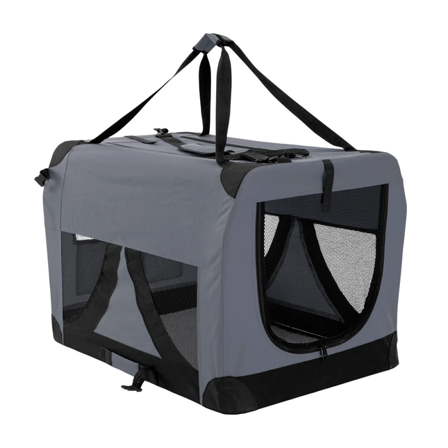 Paw Mate Grey Portable Soft Dog Cage Crate Carrier XL
