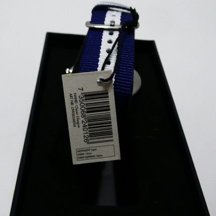 Daniel Wellington St Mawes White Dial SS Navy Strap Quartz Mens Watch DW00100018