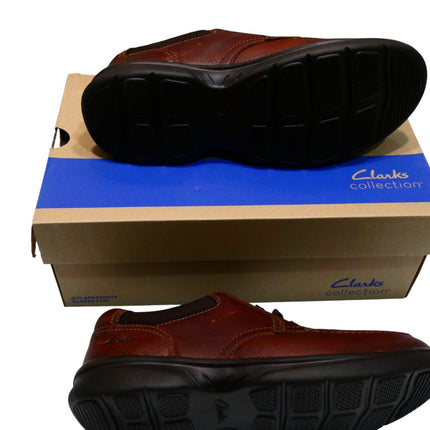 Clarks Men's Bradley Vibe Oxford, Tan Tumbled Leather, 9.5 US