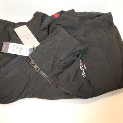 Tommy Hilfiger Men's LIC STOWAWAY HOODED JACKET BLACK, Black - Large