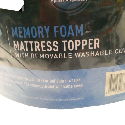 Tontine Pressure Relieving Memory Foam Mattress Topper Queen 152cm x 203cm