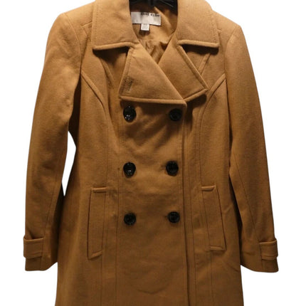 Anne Klein Women's Classic Double Breasted Coat, Camel, X-Small