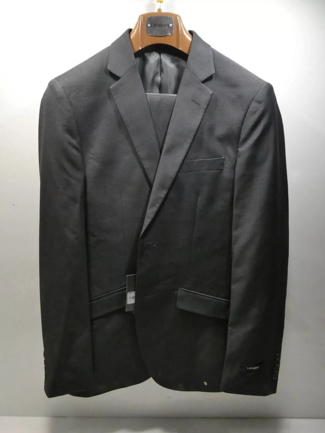 Livorno Kelly Country Slim Fit Charcole Suit Size 38 Charcoal