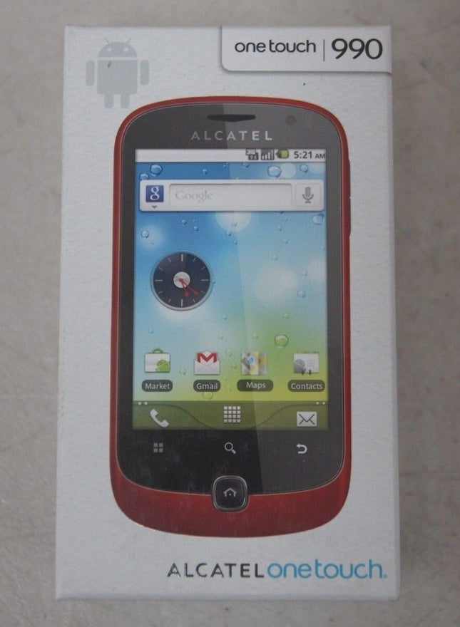 Alcatel OneTouch OT-990 3G GPS Android 5MP Mobile Phone - Black