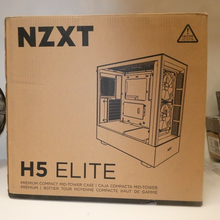 Nzxt H5 Elite (E-ATX) Mid Tower Cabinet (White)