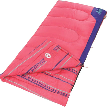 Coleman Kids 50°F Cool-Weather Sleeping Bag - Pink