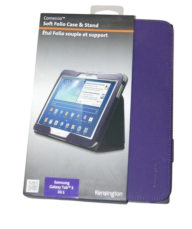 Kensington Comercio Soft Folio Case & Stand for Galaxy Tab 3, 10.1'' - Plum