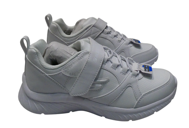 Skechers Kids White Shoe UK 2.5, EU 35.5, USA 3.5