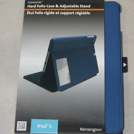 Kensington Comercio Hard Folio Case & Adjustable Stand for iPad Air - Denim Blue