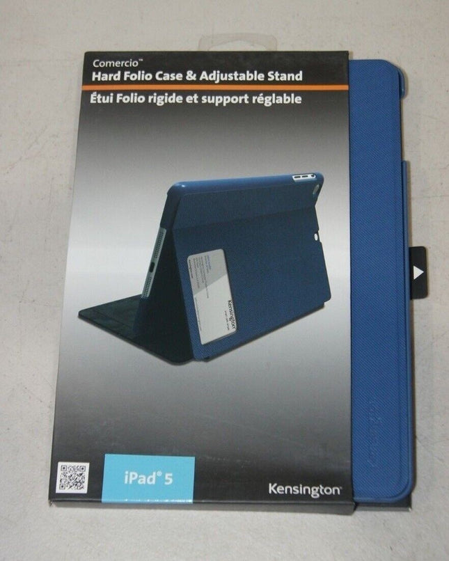 Kensington Comercio Hard Folio Case & Adjustable Stand for iPad Air - Denim Blue