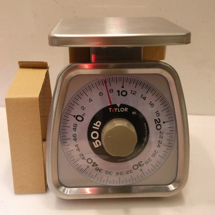 Taylor Stainless Steel Analog Portion Control Scale (50-Pound)