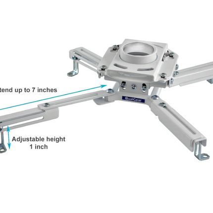 QualGear Pro-AV QG-KIT-S2-3IN-W Projector Mount Kit Accessory Suspended Ceiling