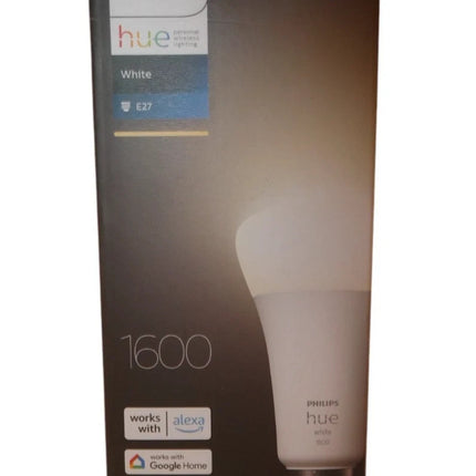 Philips Hue White A67 High Brightness 100W 1600 Lumens Smart Bulb with E27 Fitti