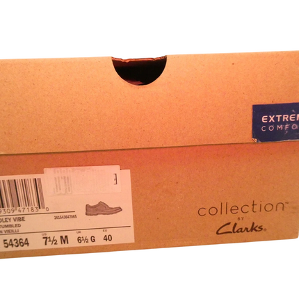 Clarks Men's Bradley Vibe Oxford, Tan Tumbled Leather, 7.5 US