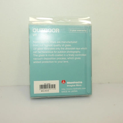 Manfrotto Outdoor MF OUV62 Clear Outdoor Uv Filter, 62, Clear
