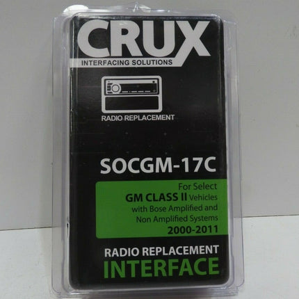 Crux SOCGM-17C Radio Replacement Interface with Chime for GM Class II Bose Ampli