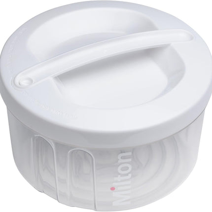 Milton 2 in 1 Combi Steriliser Starter Kit | Use in Microwave in 2 Mins |Cold Wa