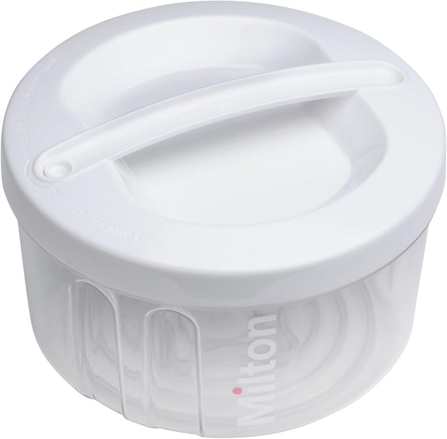Milton 2 in 1 Combi Steriliser Starter Kit | Use in Microwave in 2 Mins |Cold Wa