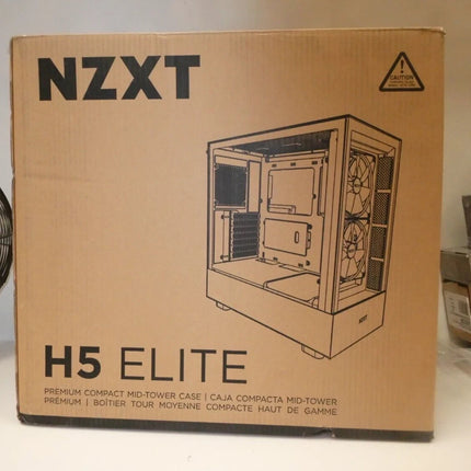 Nzxt H5 Elite (E-ATX) Mid Tower Cabinet (White)