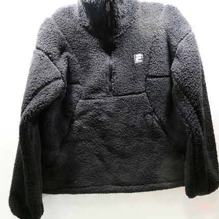 FILA Women's Monika Quarter Zip, Black, XX-Small