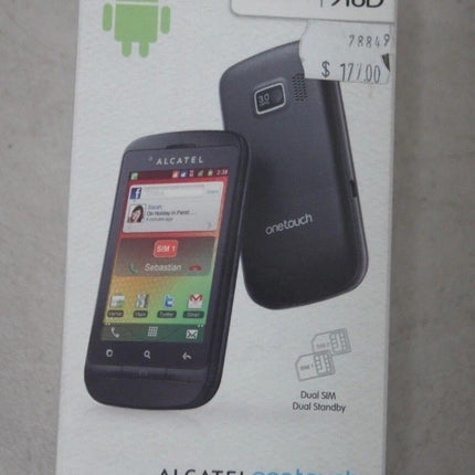 Alcatel One Touch 918D 3G Android 3.15MP Dual SIM Phone - Black