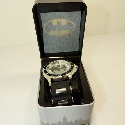 Accutime Batman Men's BAT9062 Analog Watch with Black Rubber
