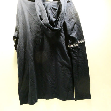 Calvin Klein Men's Long Sleeve Hoodie, Blue, Medium