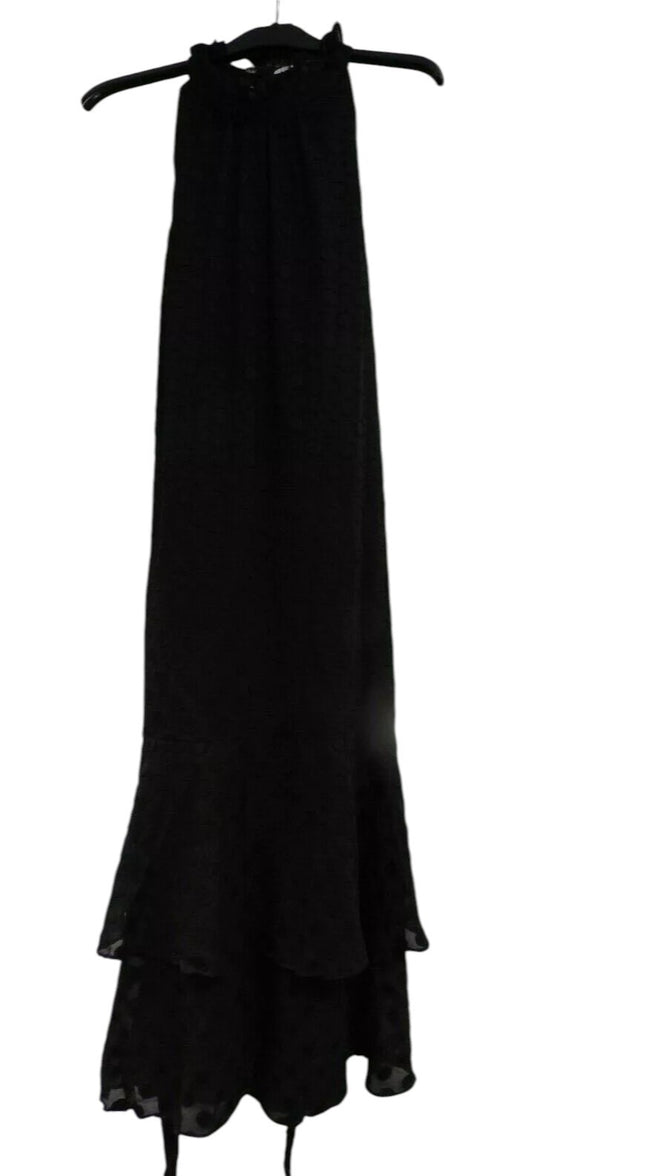 Cooper St Women's Manhatten High Neck Frill Dress, Black - 14