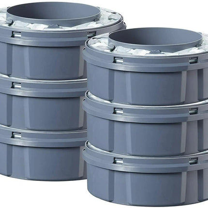 TOMMEE TIPPEE Twist and Click Nappy Disposal System Refill Cassettes (6 Pack)