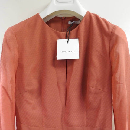 Cooper St Women's Briar Rose Long Sleeve Dress, Cinnamon Red, Size - 10