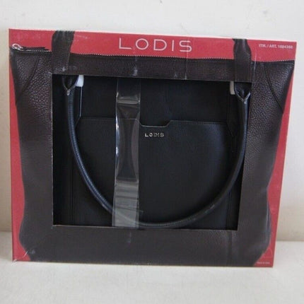 Lodis Kiera Leather Tote 1084380 - Black
