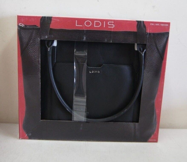 Lodis Kiera Leather Tote 1084380 - Black