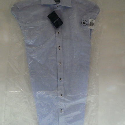 Abelard Men's Waffle Dobby Shirt Slim Fit, Sky, Small