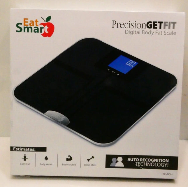 EatSmart Get Fit Digital Body Fat Scale - Black