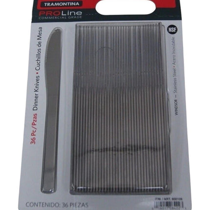 3 x Tramontina Pro Line 36 Dinner Knives Commercial Grade Stainless Steel