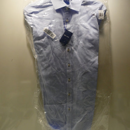 Abelard Men's Waffle Dobby Shirt Slim Fit, Sky, XL